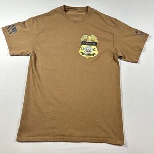 Men’s US Navy Customs T-Shirt Size M Camp Lemonnier East Africa​​​​